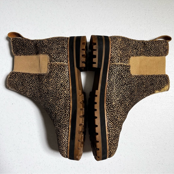 Madewell The Ivy Chelsea Boot in Mini Dot Calf Hair (Toffee Multi) - Picture 4 of 9